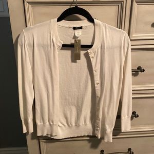 J.Crew white cardigan- size small